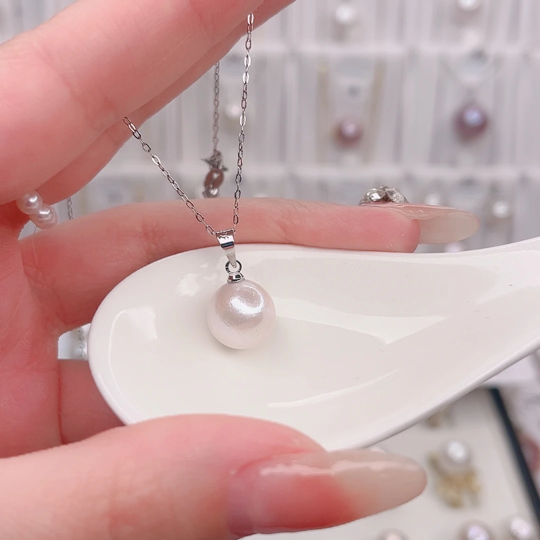 淡水珍珠未镶嵌吊坠(赠链)