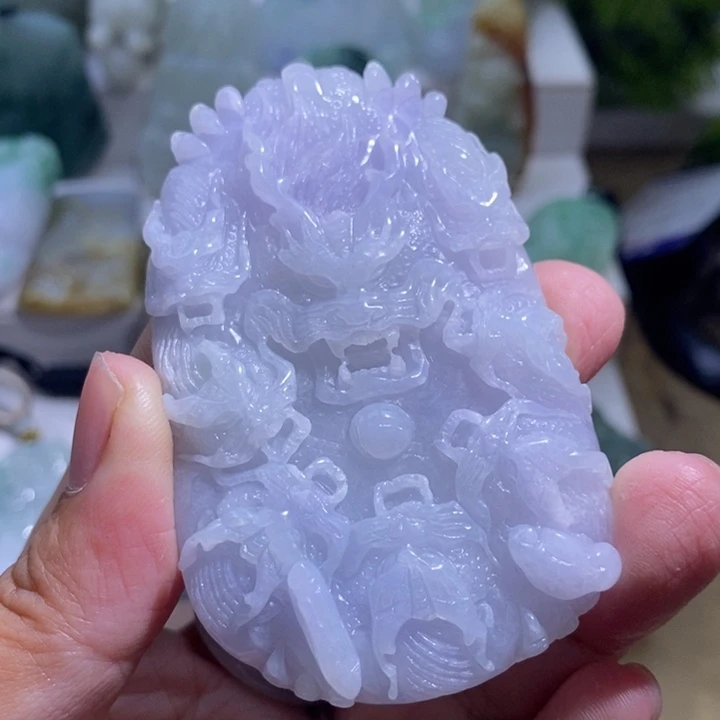 【闪购商品】颈饰未镶嵌翡翠九龙