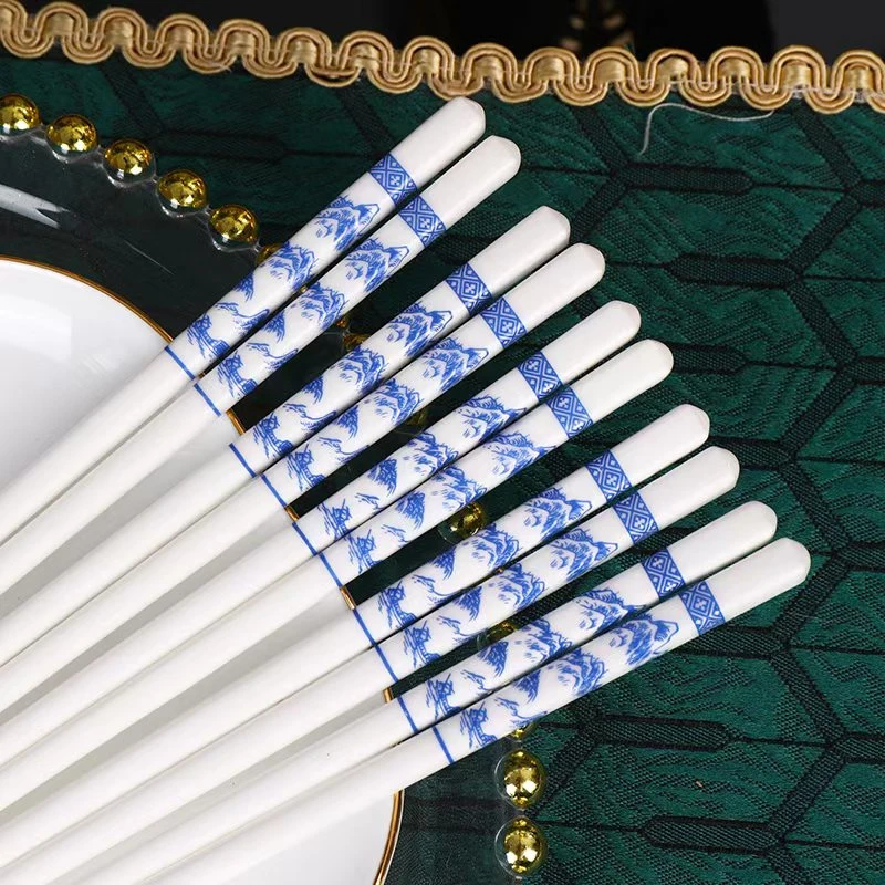 发青花筷子10双送饭铲 破损联系客服 补贴