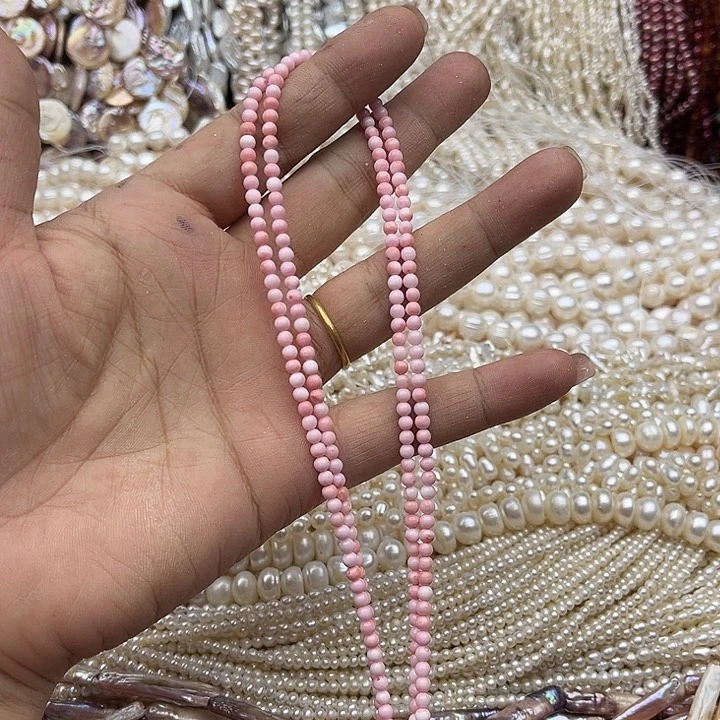 玛瑙/玉髓未镶嵌珠宝半成品一条3mm女王 贝