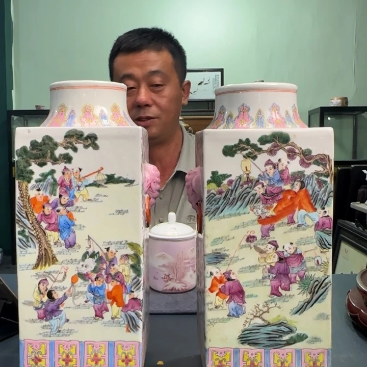 东***林摆件景德镇陶瓷陶瓷摆件