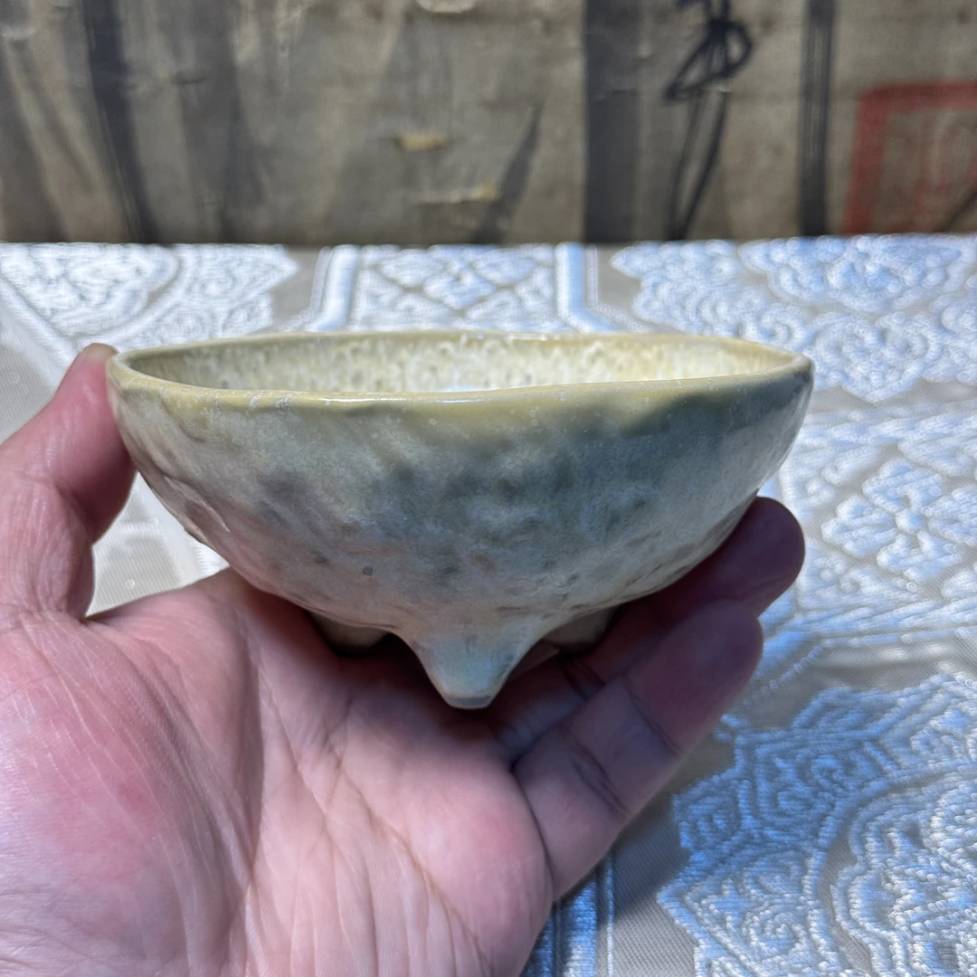 释迦·小筿绫子·日本作家器·（同系列最美的一只）三足钵·茶盏·茶杯