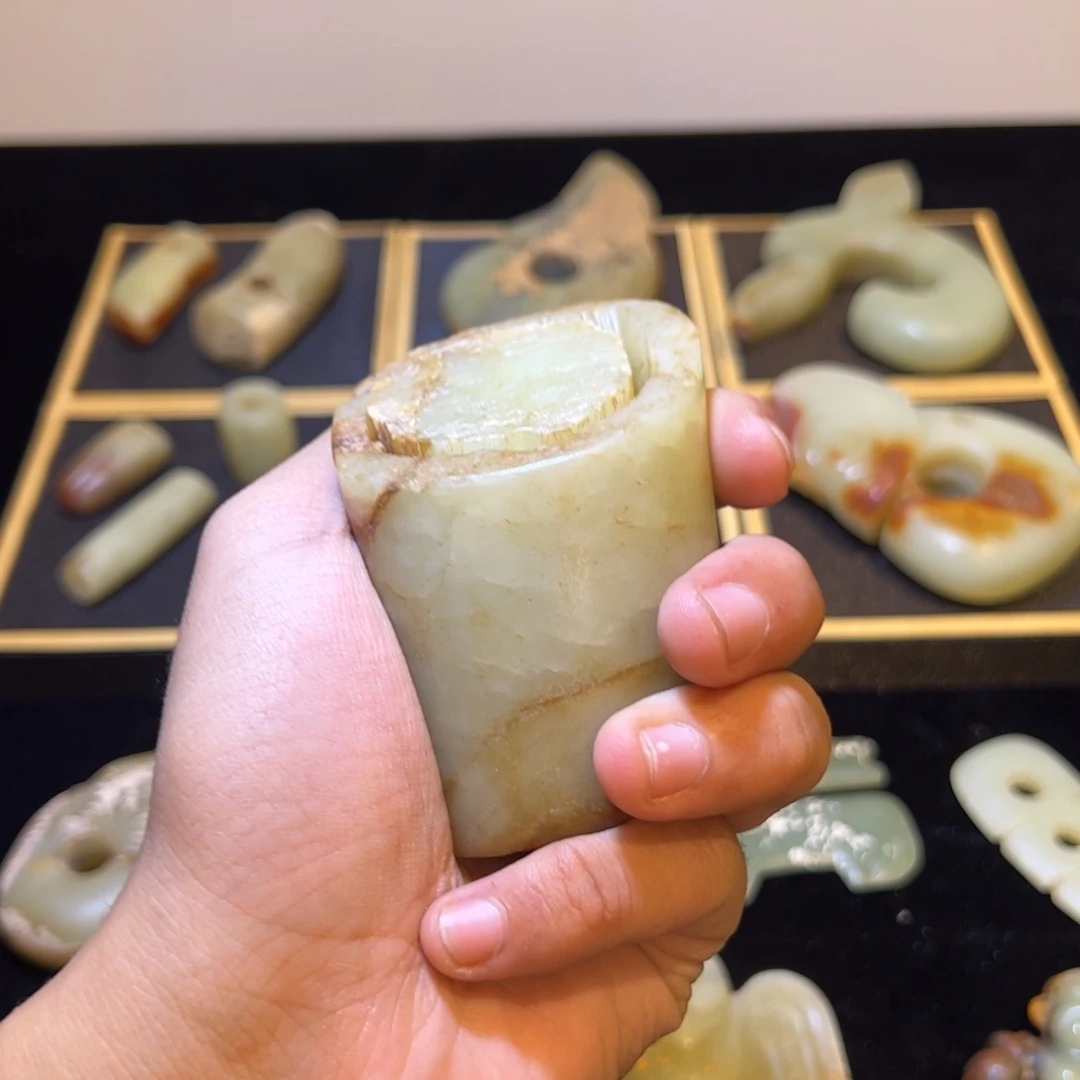 海***」玉玉摆件马蹄器形