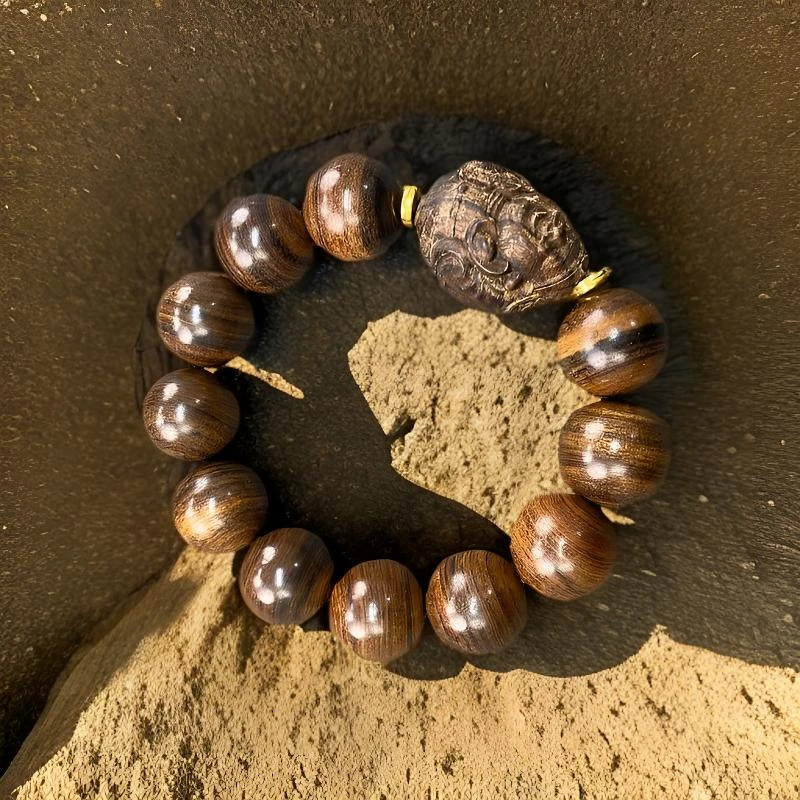 2.0檀香手串+财神【1490】