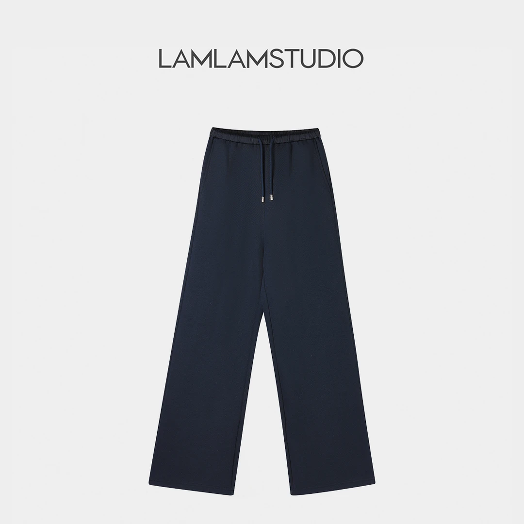 LAMLAM 张一琳 “休闲腔调”直筒休闲裤时尚百搭简约L252162K