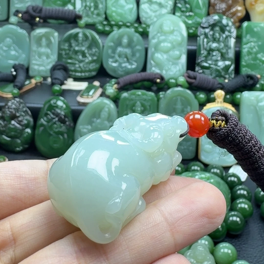 和田玉未镶嵌挂件