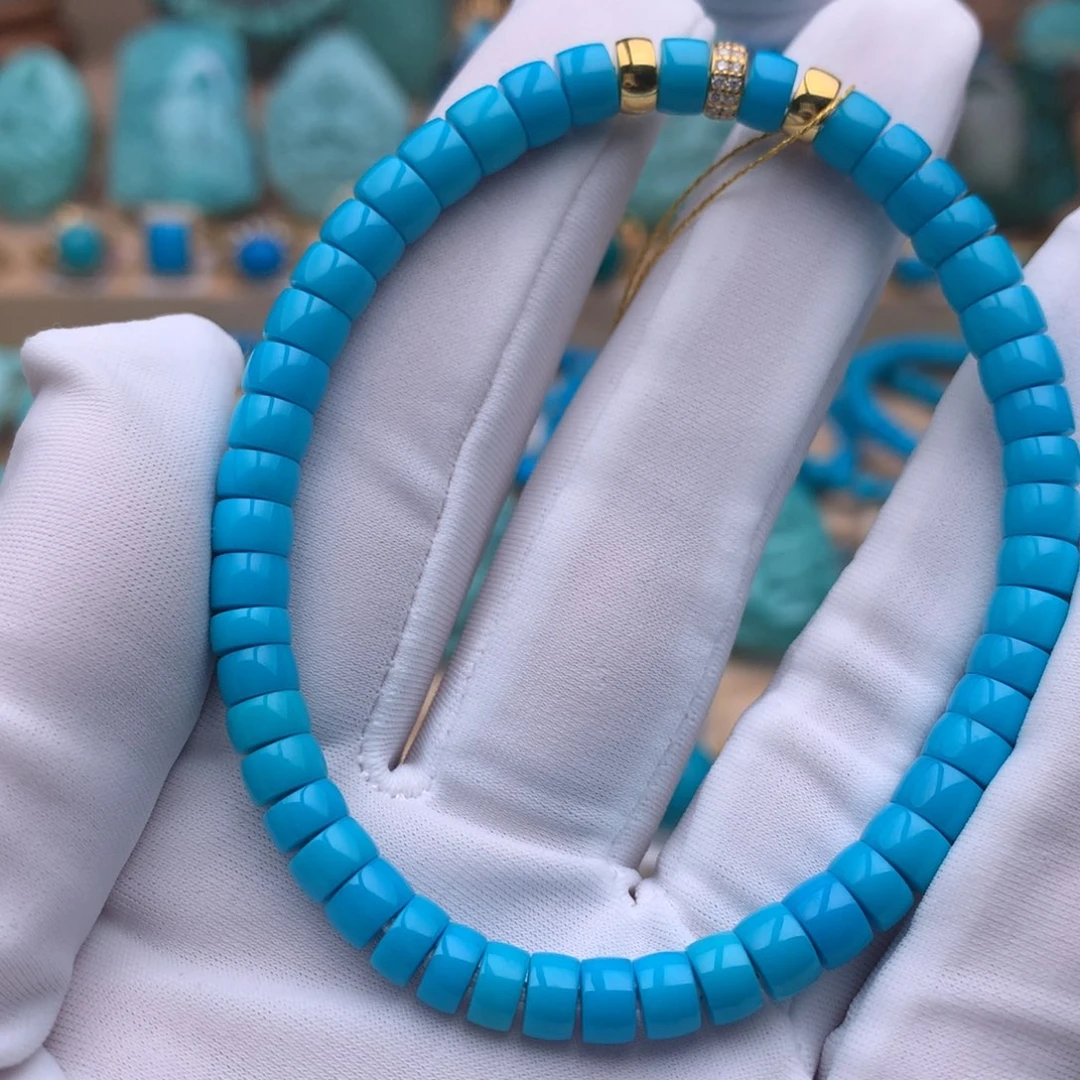 绿松石未镶嵌珠宝奇石5.6mm