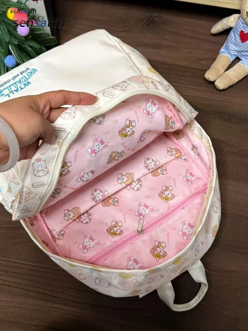 韩系双肩包ins女款大容量背包旅游登山包轻便上课书包休闲背包