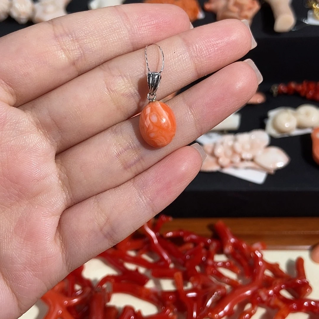 非金属Momo 耳饰胸针戒指雕刻件原枝吊坠