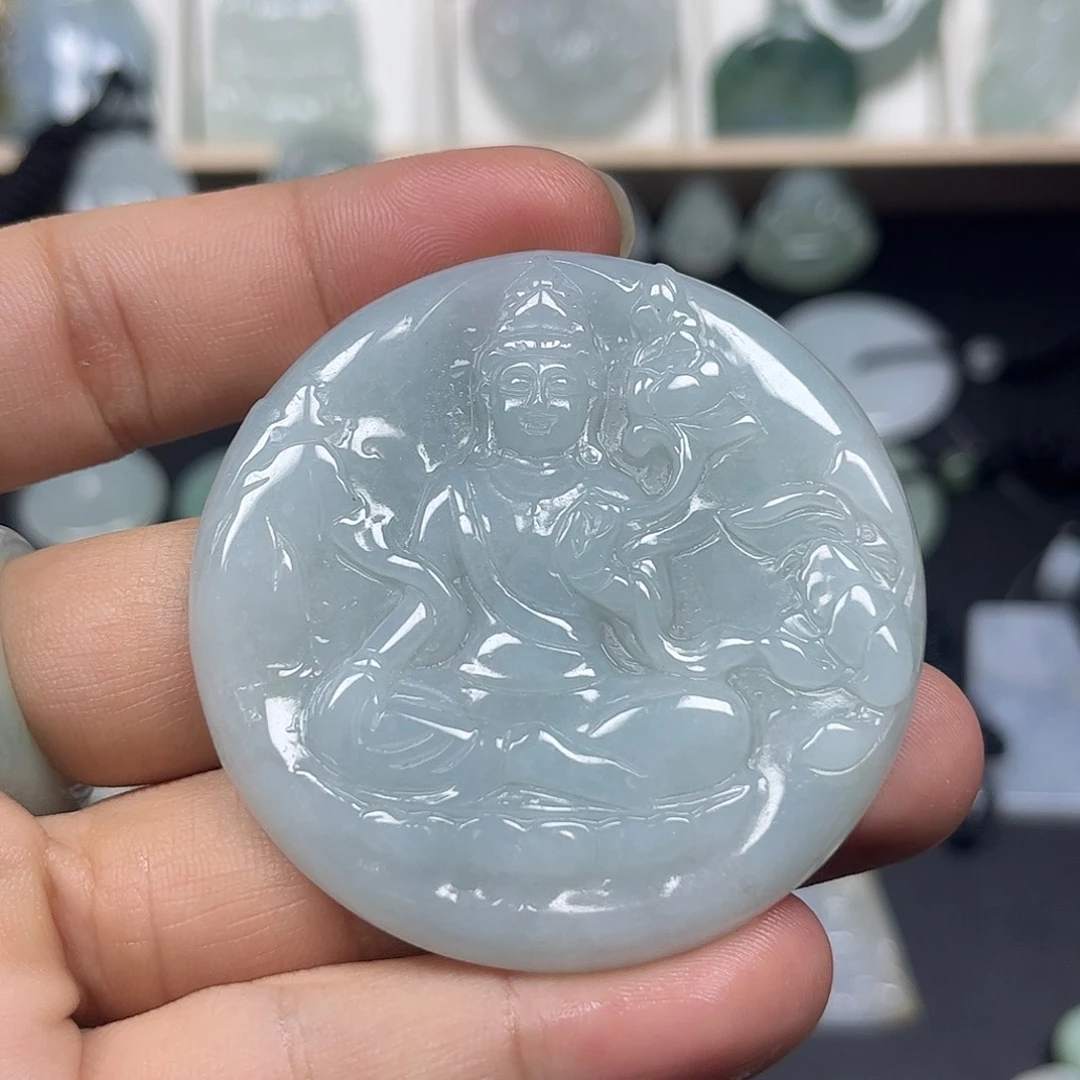 翡翠未镶嵌颈饰缅甸天然翡翠