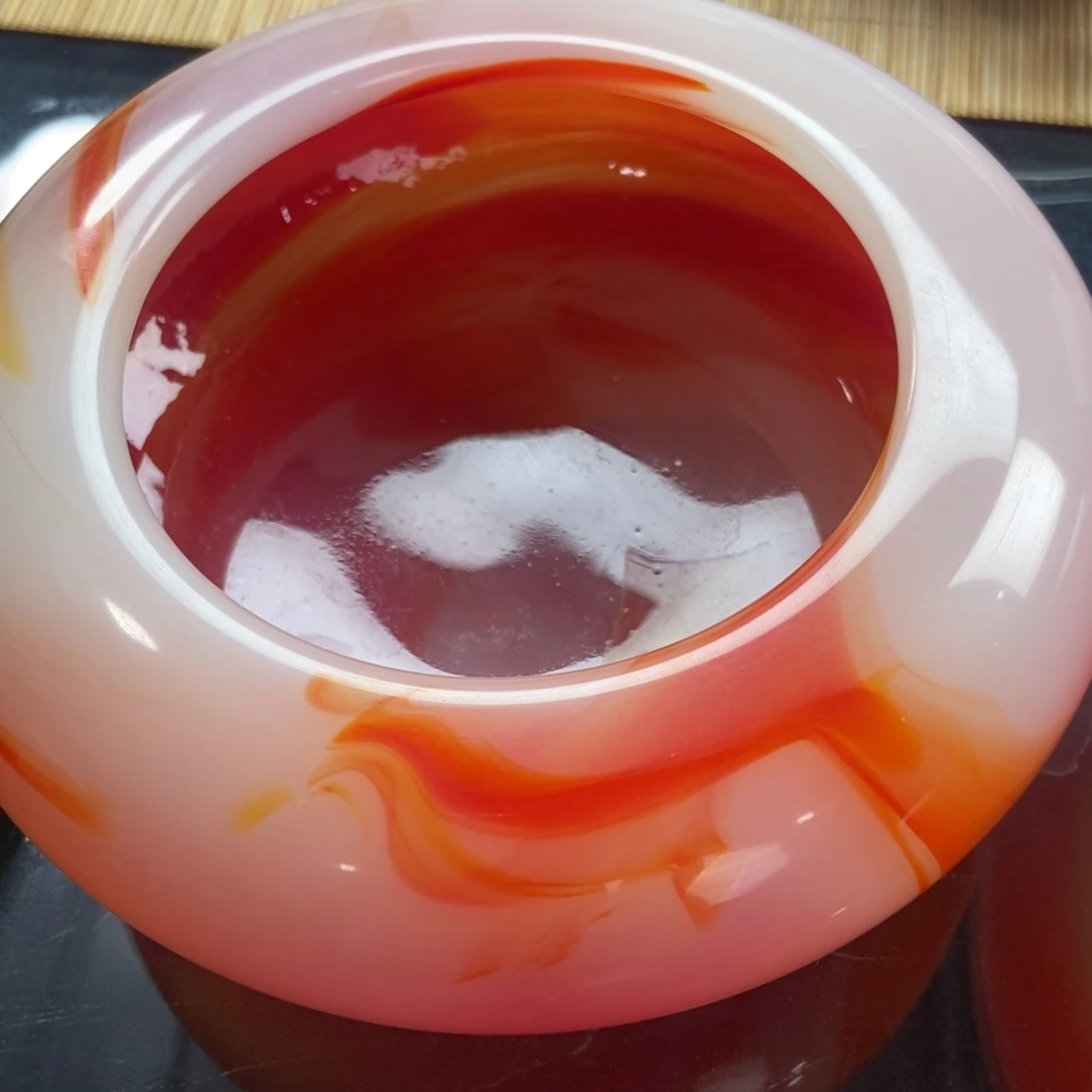 沉***默陶瓷小号琉璃玛瑙色烟灰缸