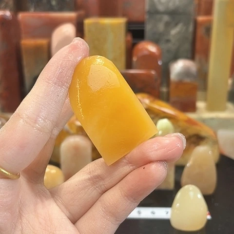 寿山石印石李*寿山石印石