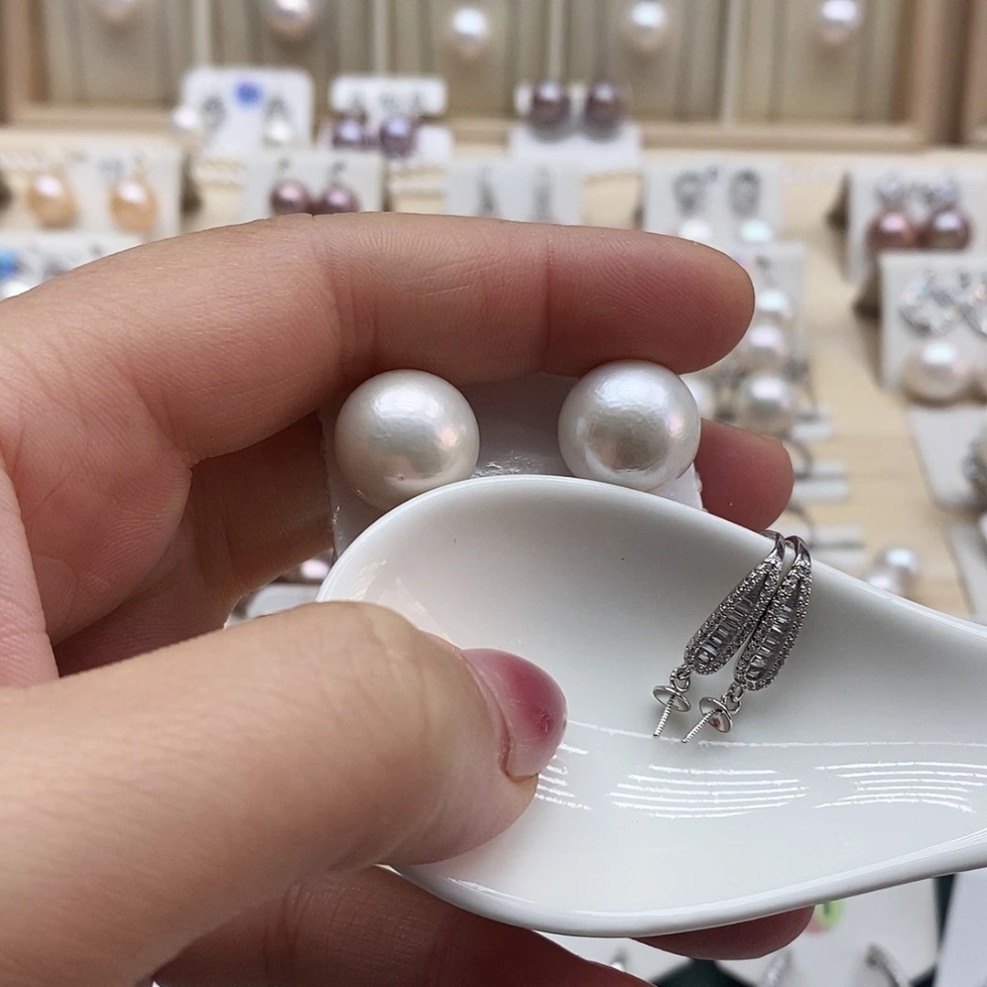 冰***尘淡水珍珠颈饰银S925镶嵌