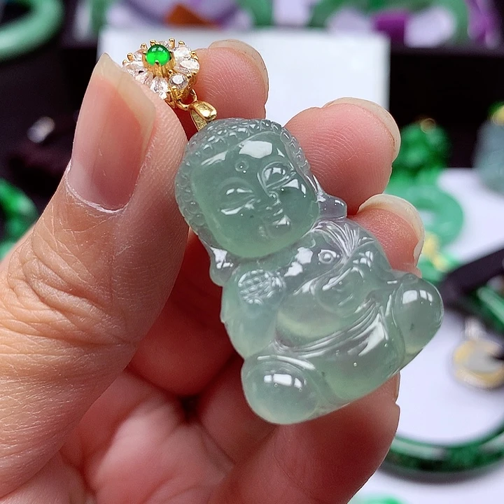 颈饰银S925镶嵌翡翠翡翠