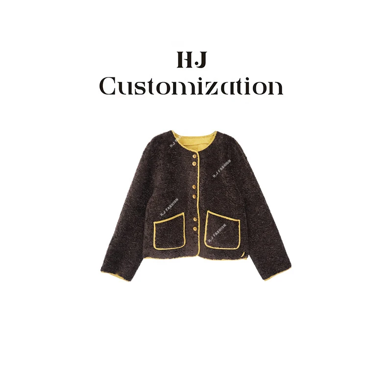 【郝洁】“温柔革命”温柔韩系圆领百搭显瘦高级感披肩长袖外套2637