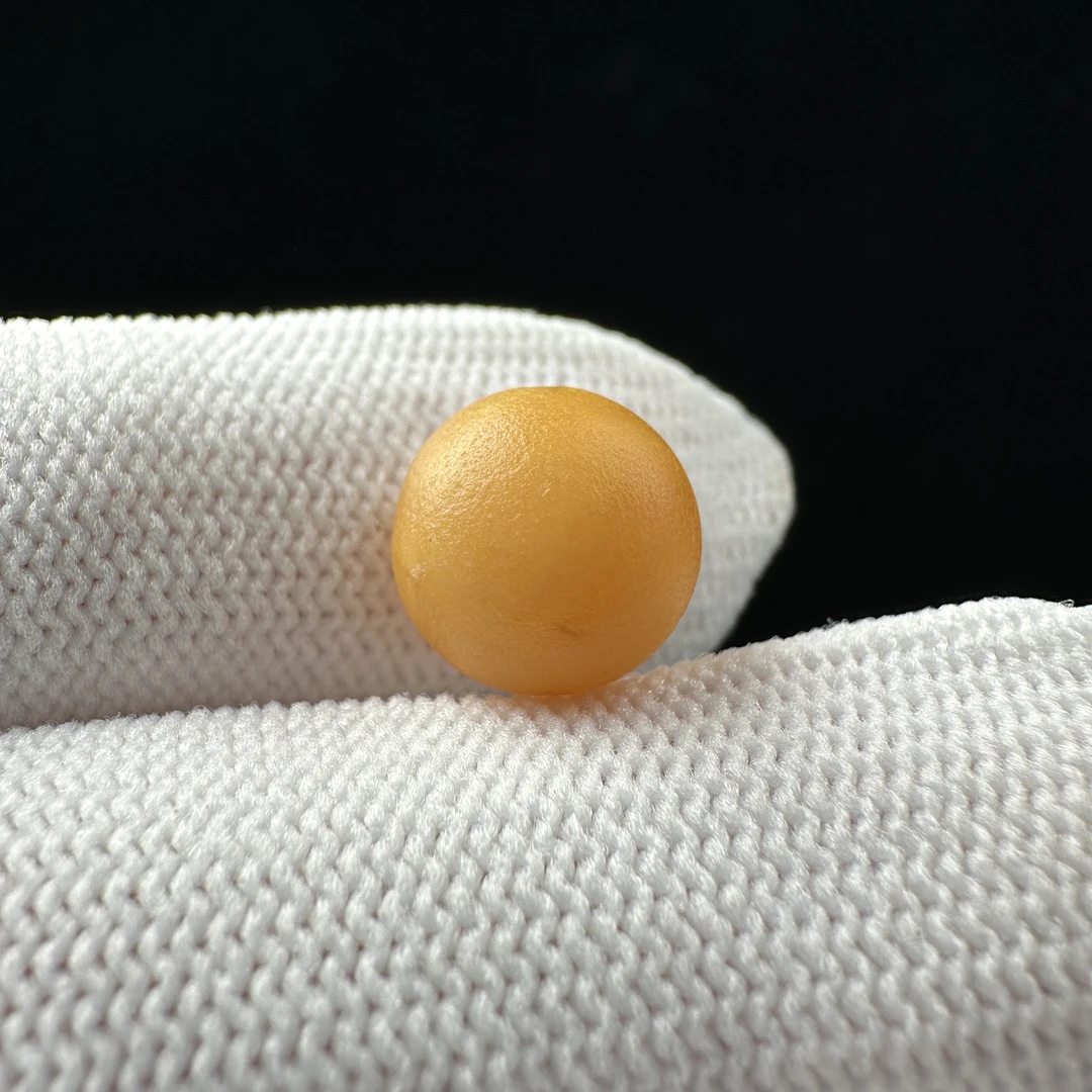 A9592天然原矿蜜蜡 圆珠单珠10.5mm支持复检假一罚十