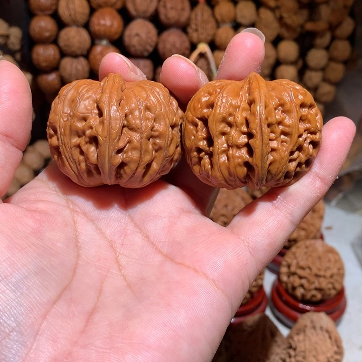 核桃手串/手链色差老元宝42