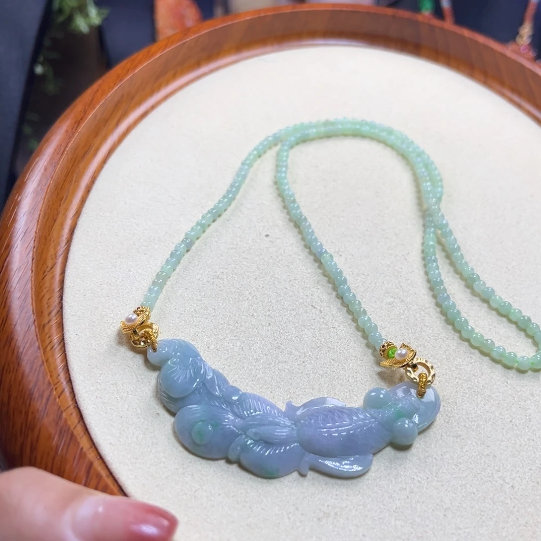 翡翠未镶嵌颈饰天然翡翠