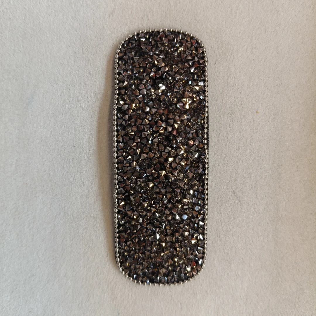 碎冰冰水钻一字发夹