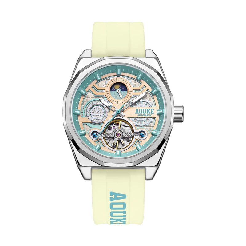 新款潮流暴风系列男士气质百搭机械腕表kk6608