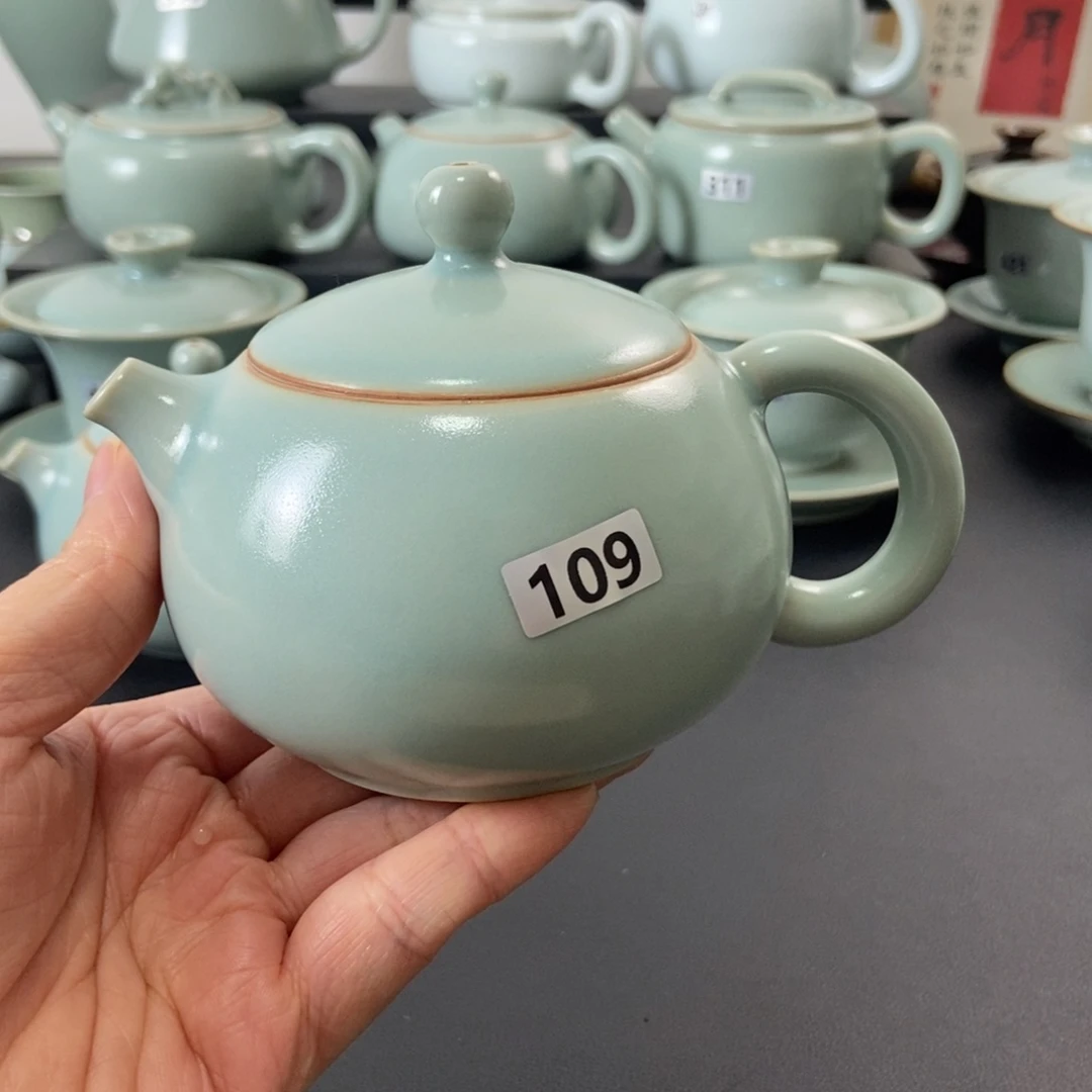 二级品仿古釉西施壶无礼盒