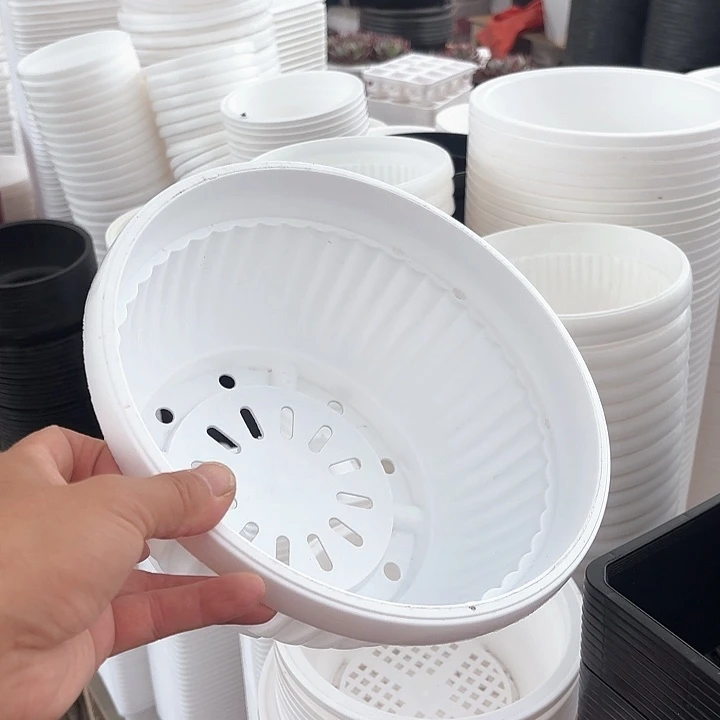 24厘米白色聚宝盆7个高12厘米