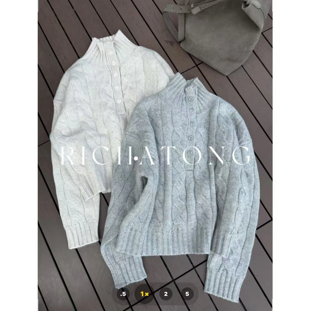 atong-【大麻花】-2025澳大利亚纱线双股麻花织法高领毛衣0926-13