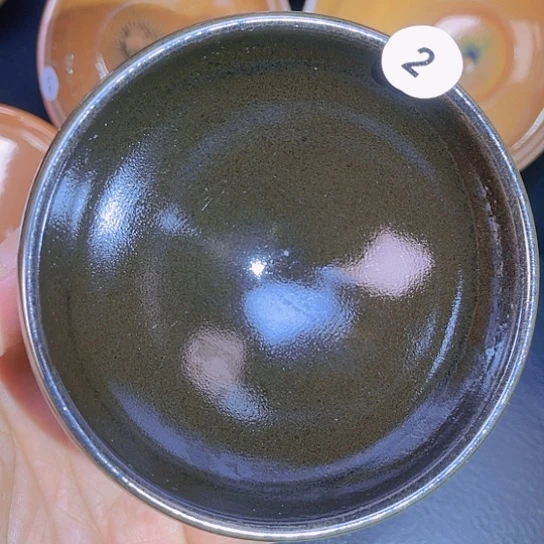 茶盏龙窑柴烧复古灰呗大钵器型9.7口径