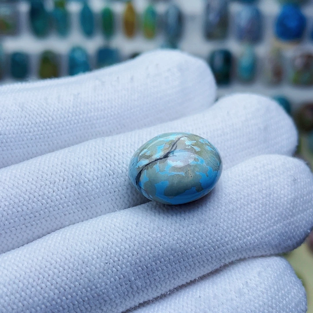 绿松石未镶嵌糖豆