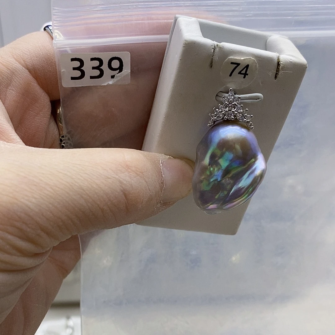 颈饰合金淡水珍珠