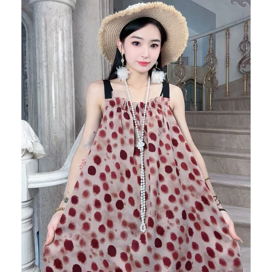 十一专属【红豆】春夏新款百搭时尚大码连衣裙碎花女装