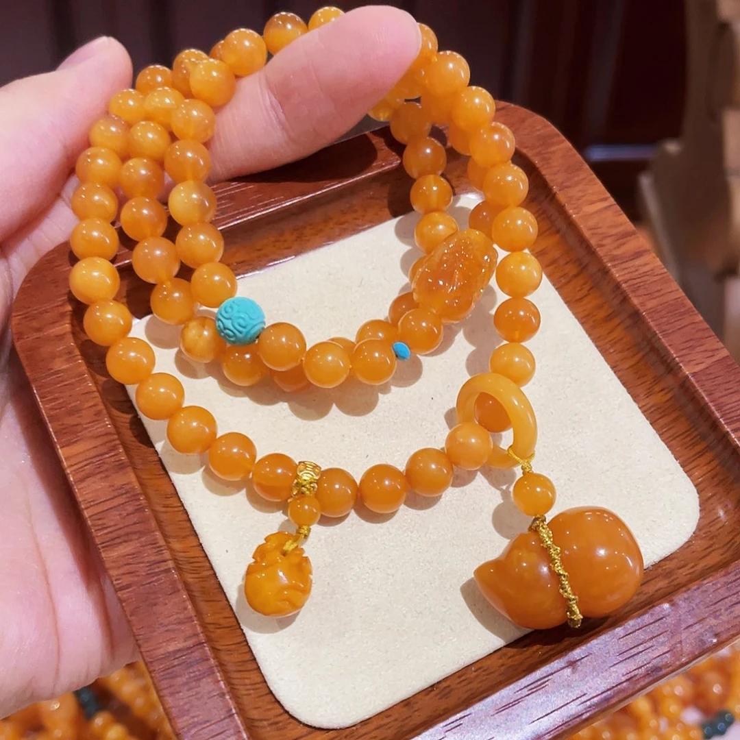 蜜蜡手链未镶嵌手串