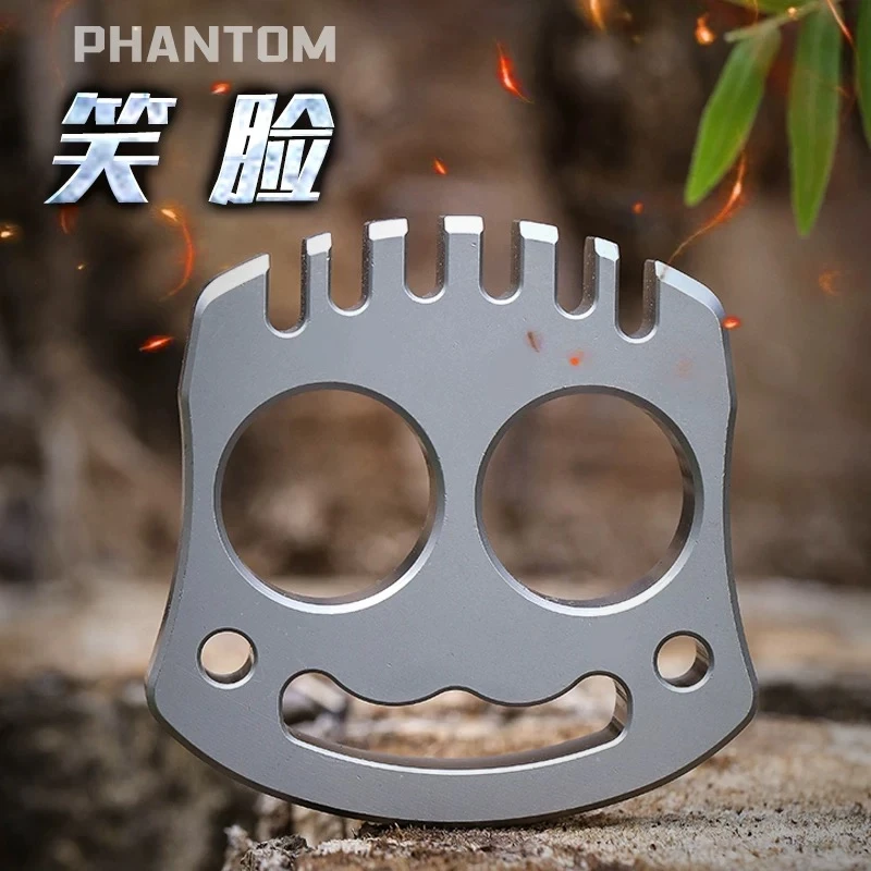 全钢加厚防卫笑脸迷你求生破窗男女防身用品便携车载合法自卫