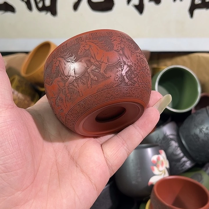 茶杯紫砂全手工紫砂主人杯