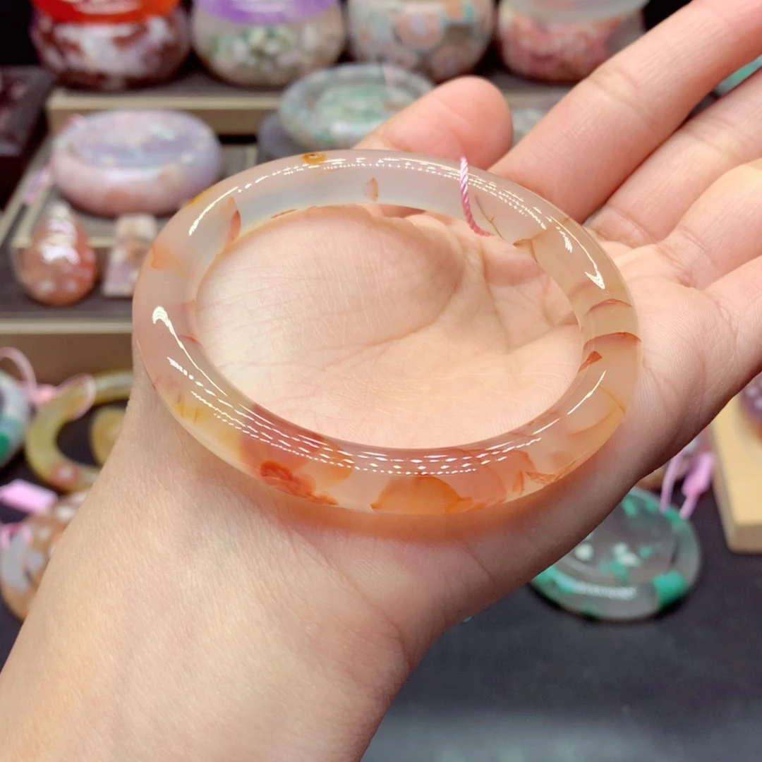 【闪购商品】玛瑙/玉髓手镯未镶嵌鱼***门9