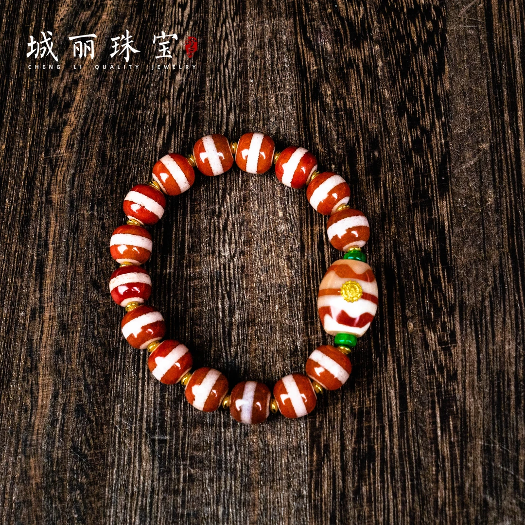 【城丽珠宝】18K一线要师大乘离双虎虎手串/条（多样性发货）STZ-2965