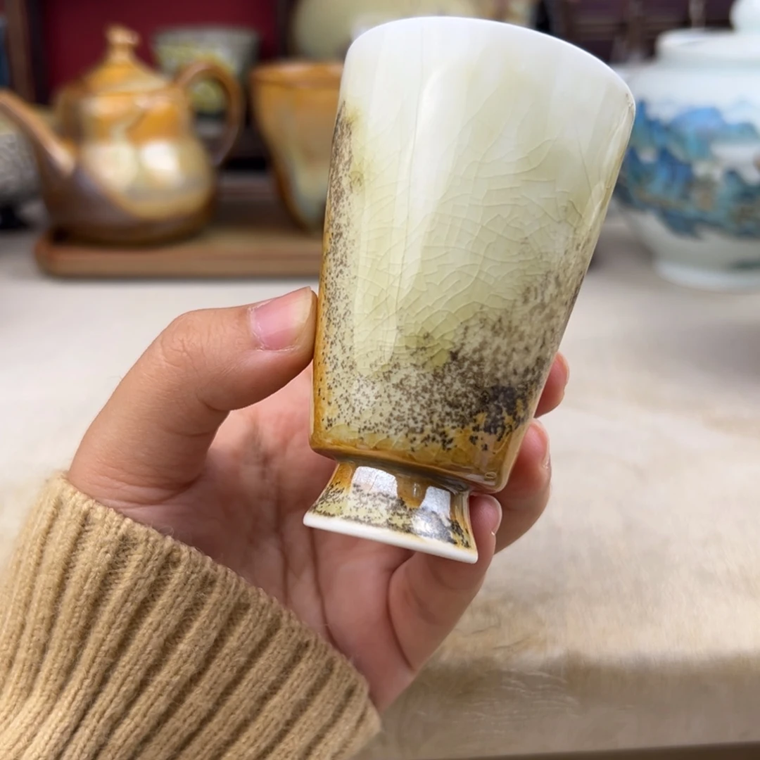 杯纯手工柴烧主人杯