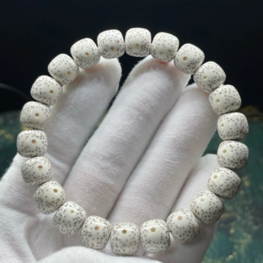 懿缘 SS双金款11×10原脂白同枝一物一图月朗星稀高端星月菩提文玩