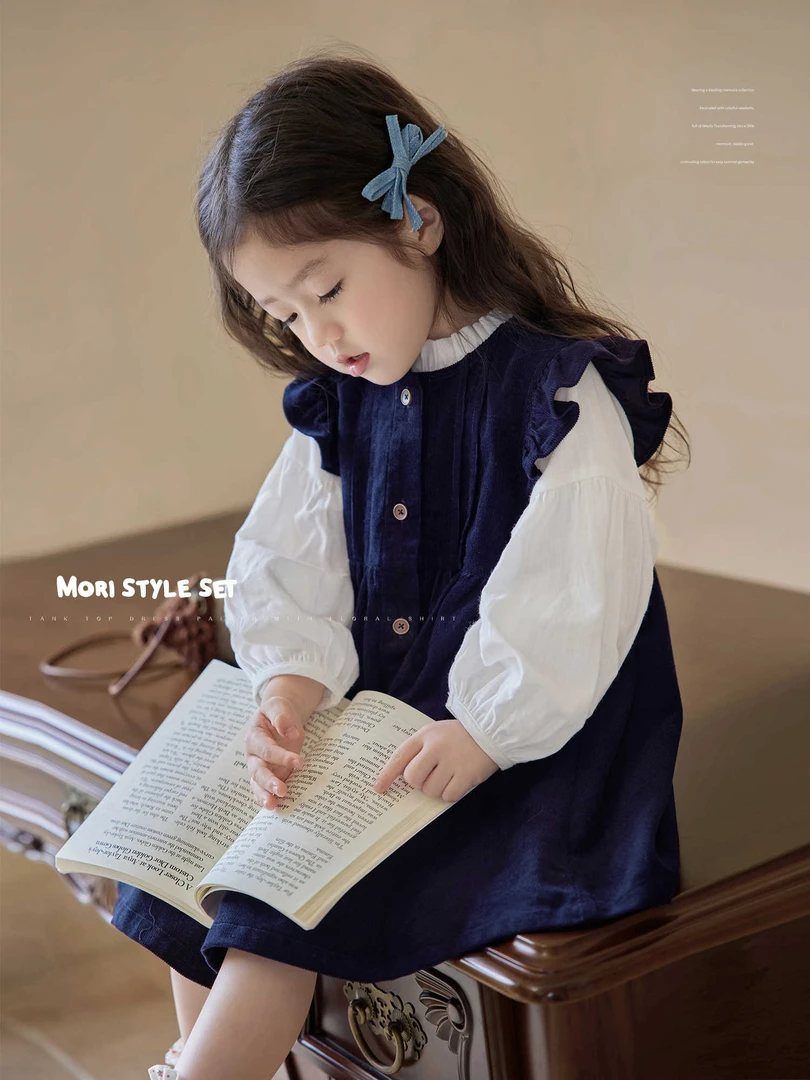 公主伞裙洋气韩版连衣裙ol2025新款背心潮酷小韩宝宝日韩童装直播