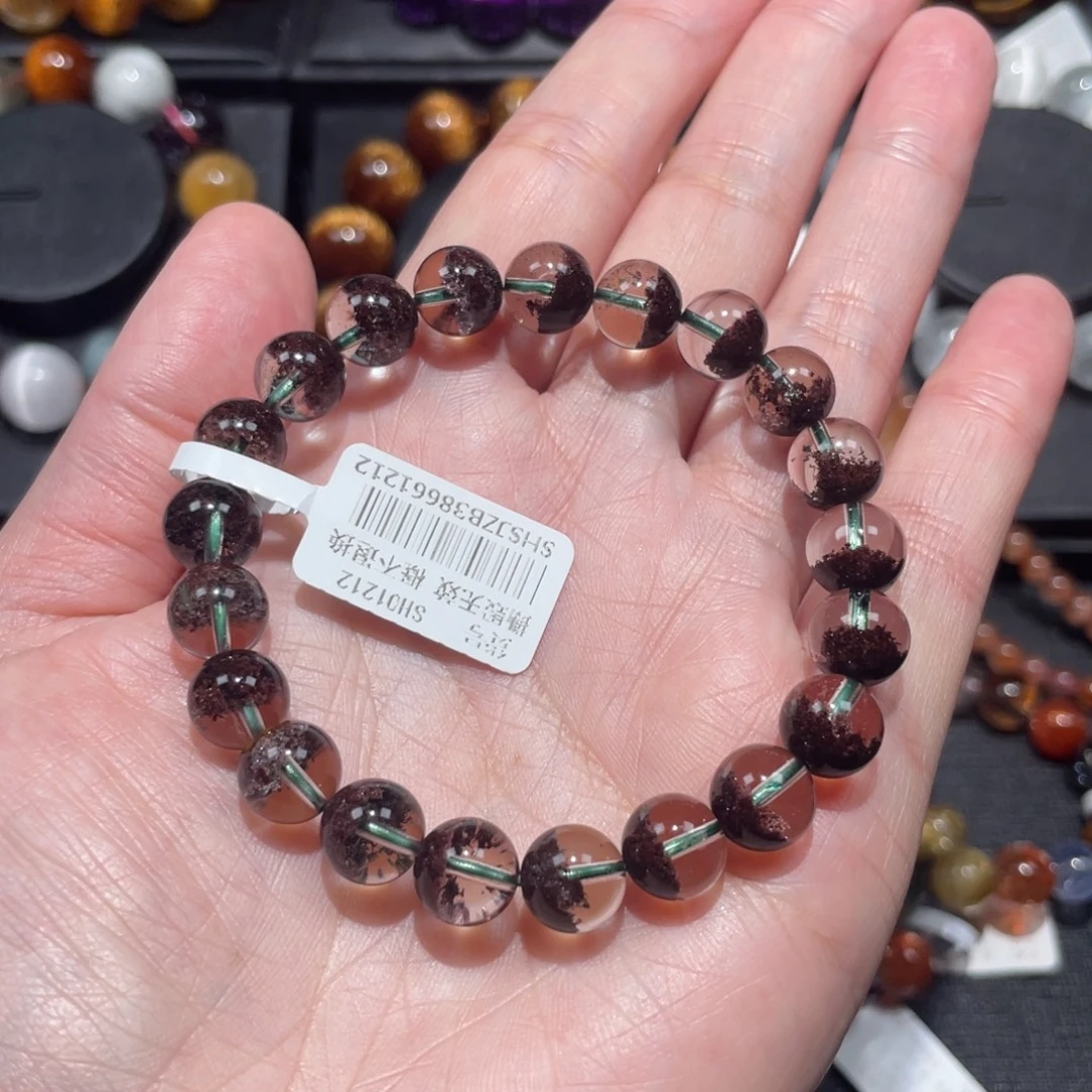 未镶嵌手链水晶红幽灵9mm