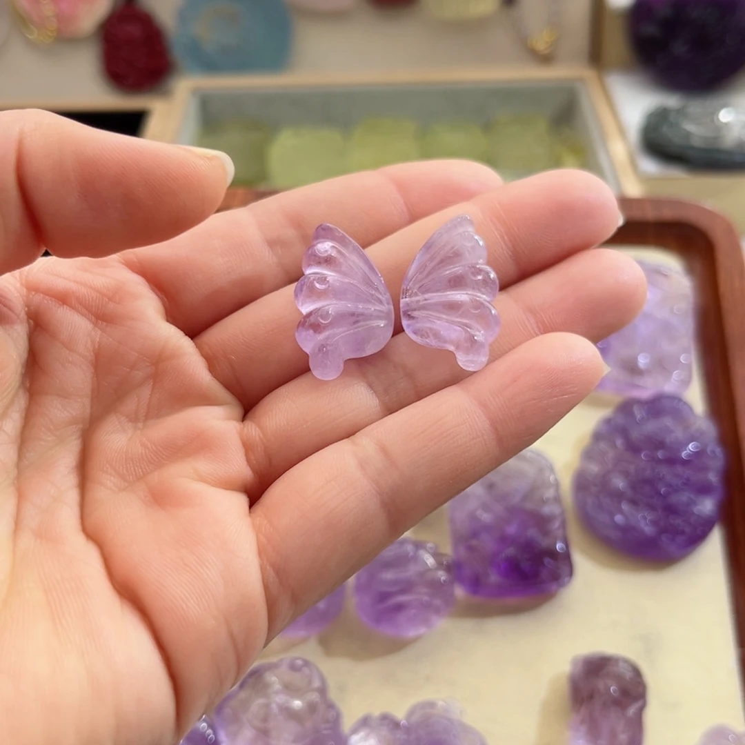 紫晶颈饰未镶嵌南**六紫水翅膀34