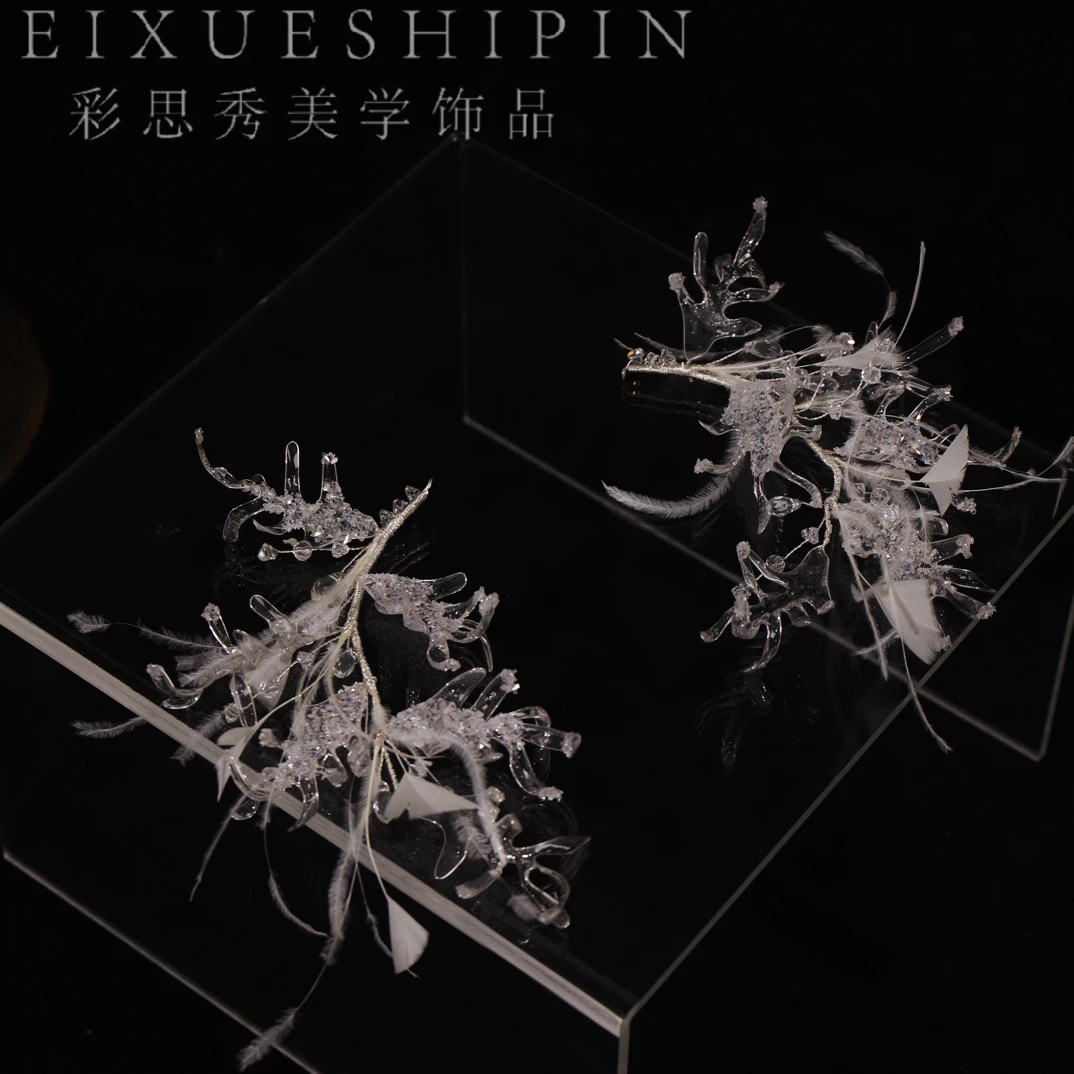 7990莎莎婚嫁饰品边夹超仙头饰新娘仙女韩式百搭