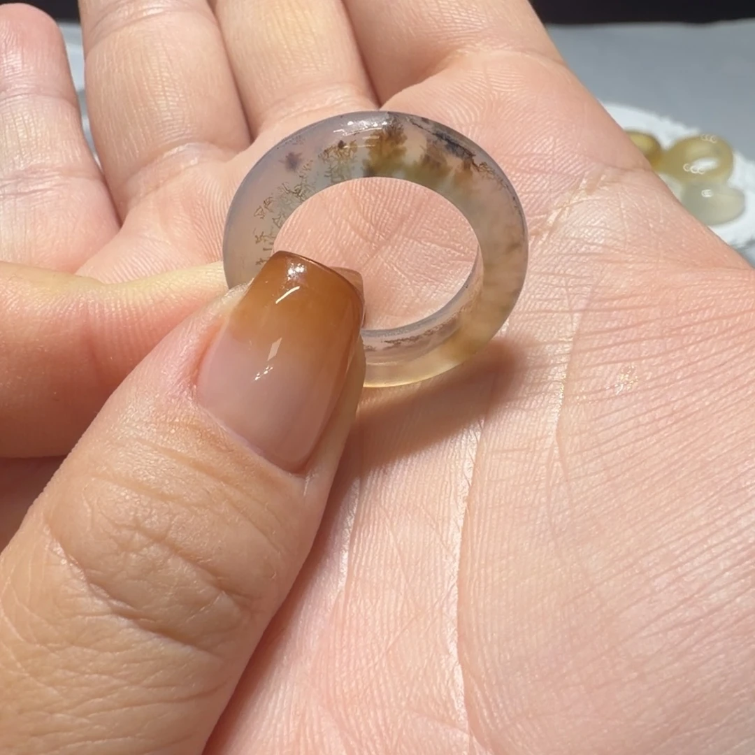 玛瑙/玉髓未镶嵌戒指港17/随单拍单拍不发