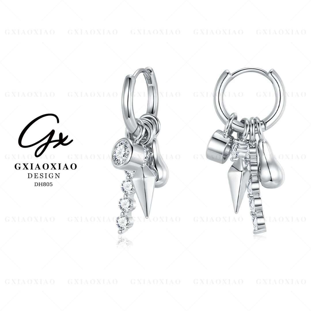 G XIAOXIAO 耳饰时尚气质个性百搭锥形耳环 DH805新年礼物