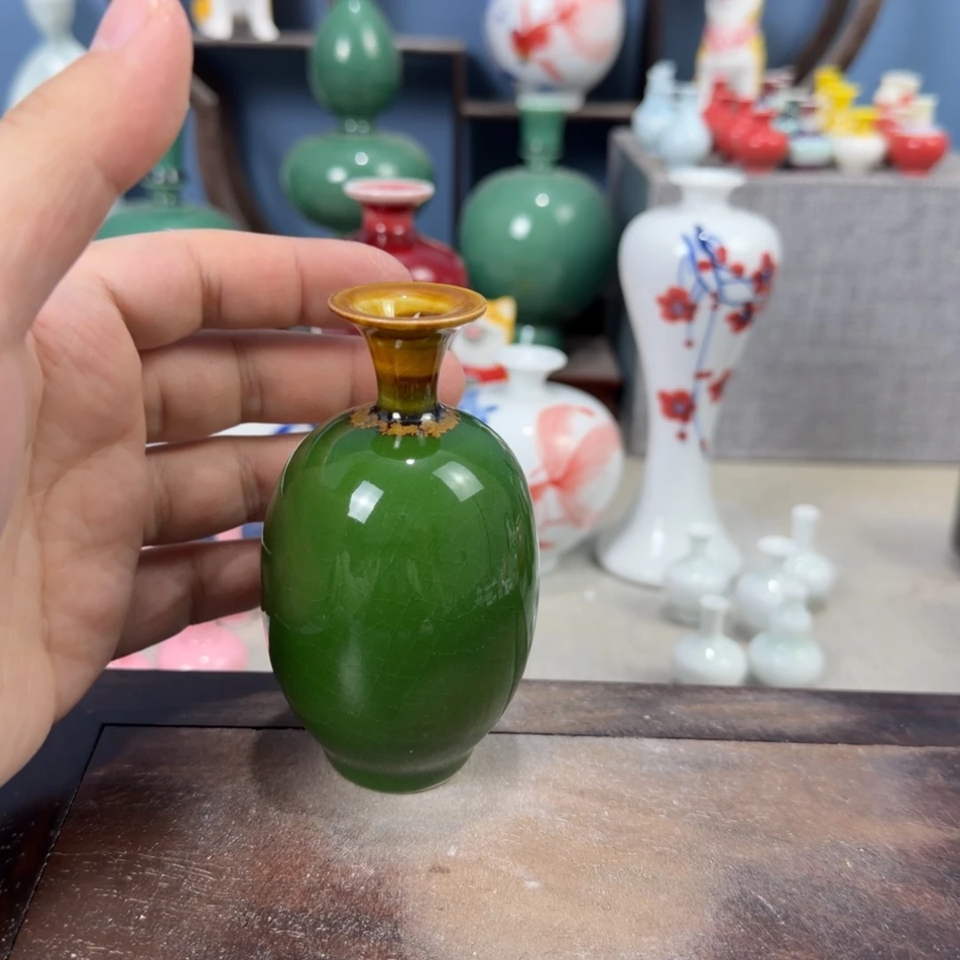 陶瓷手工小花器摆件