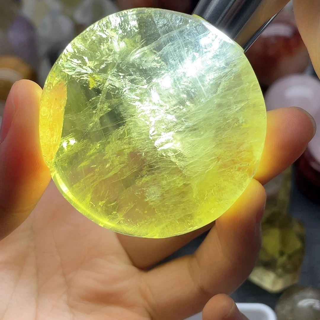 珠宝半成品未镶嵌水晶16黄水晶盘子