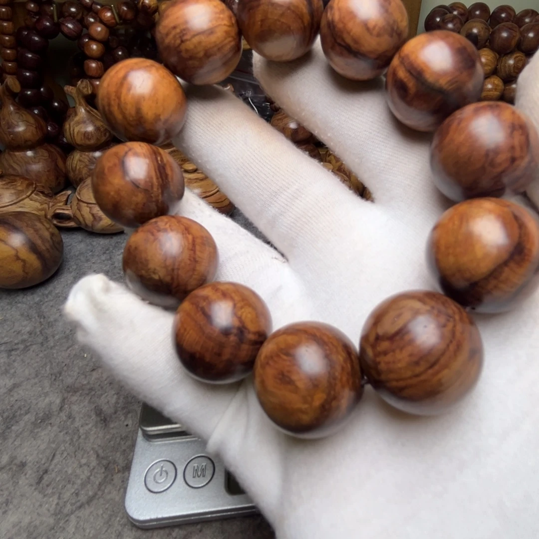 领***管黄花梨/降香黄檀手串