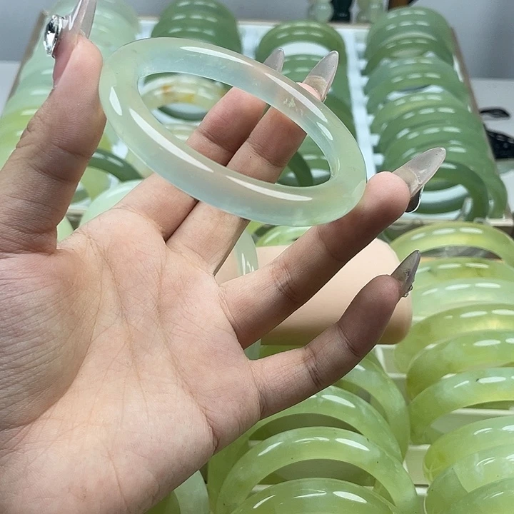 扑***.蛇纹石玉合金手镯