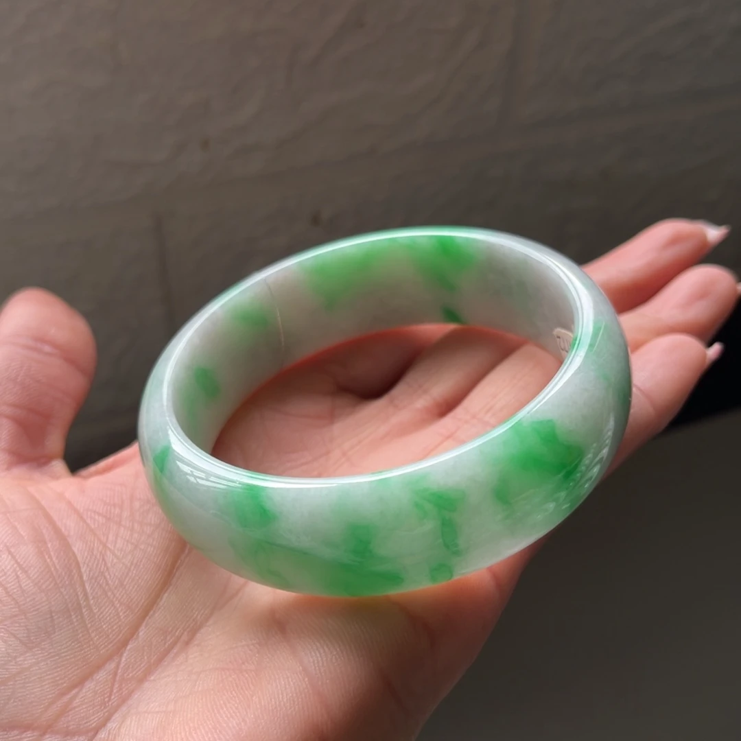 翡翠手镯未镶嵌59.7圈三天鉴赏期
