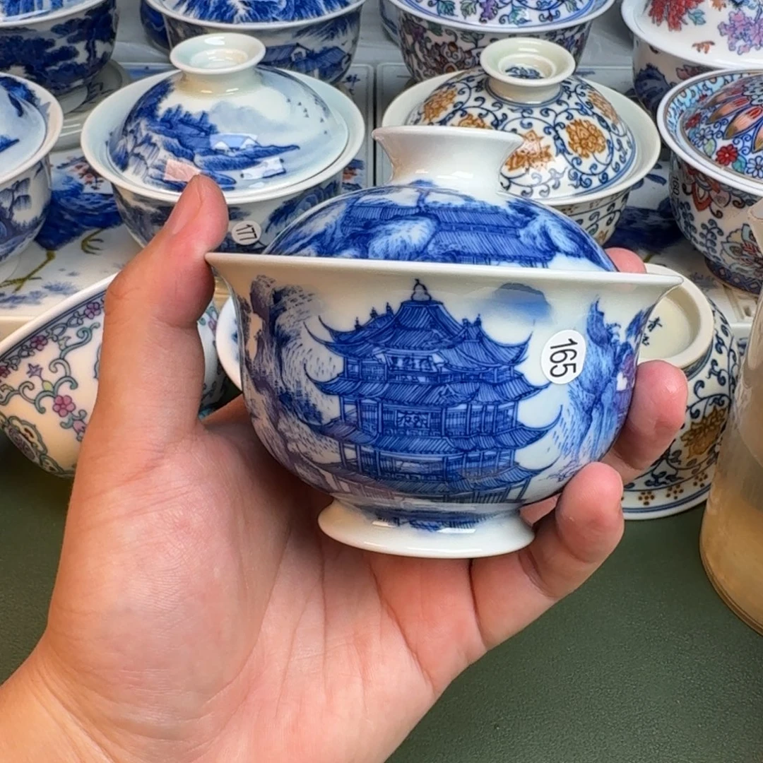 彦祖纯手工手绘茶具165